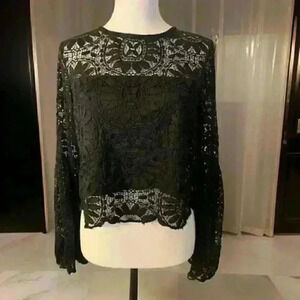 Lace Black Blouse